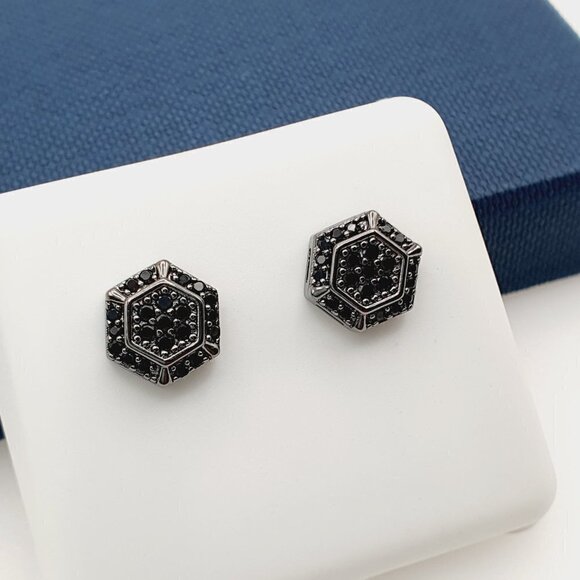 "925 Sterling Silver Plated CZ Earrings, EVBRS480 - Picture 3 of 9